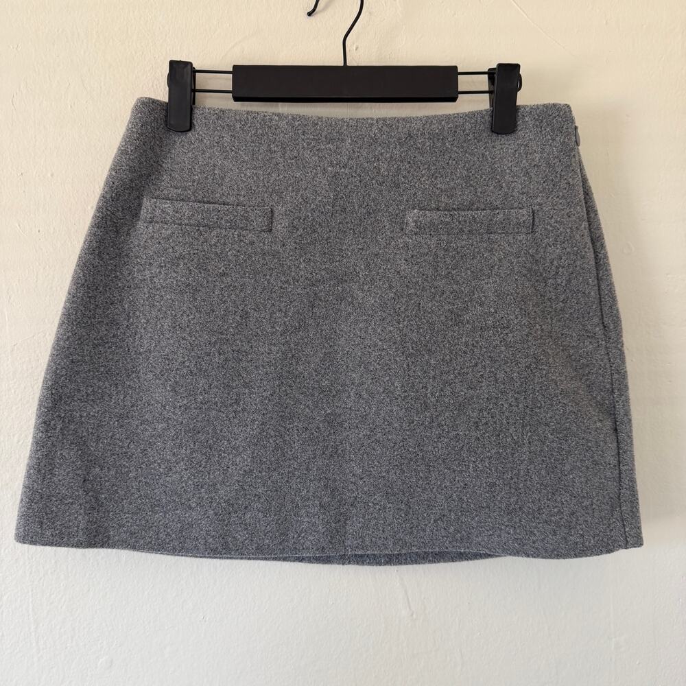 A New Day gray fall mod mini skirt